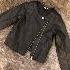 Girls H&M Faux Leather Jacket